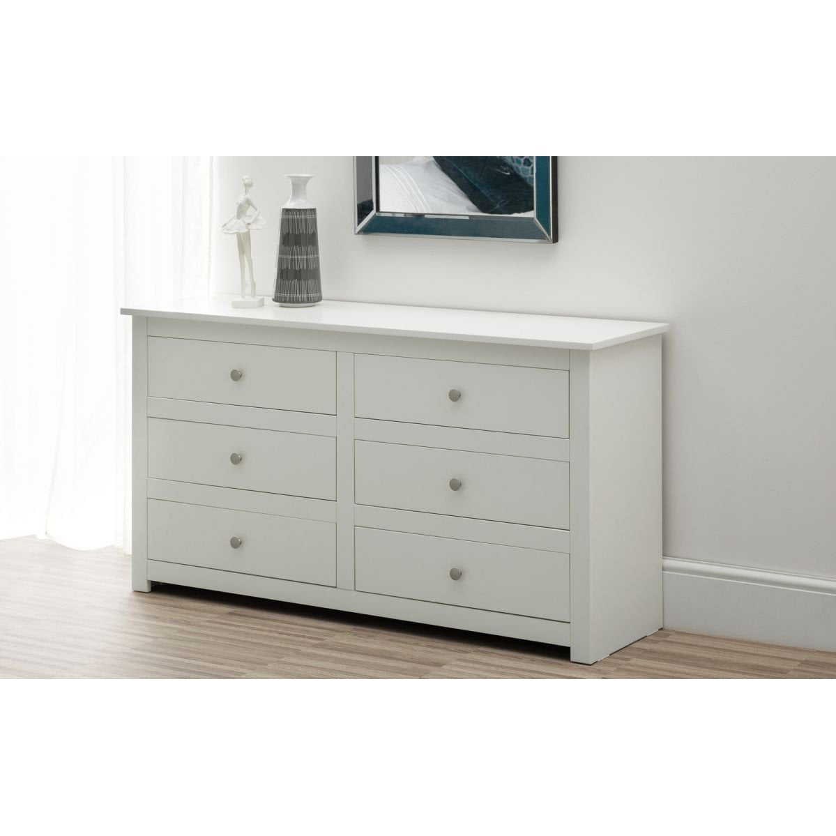 Radley 6 Drawer Chest - White
