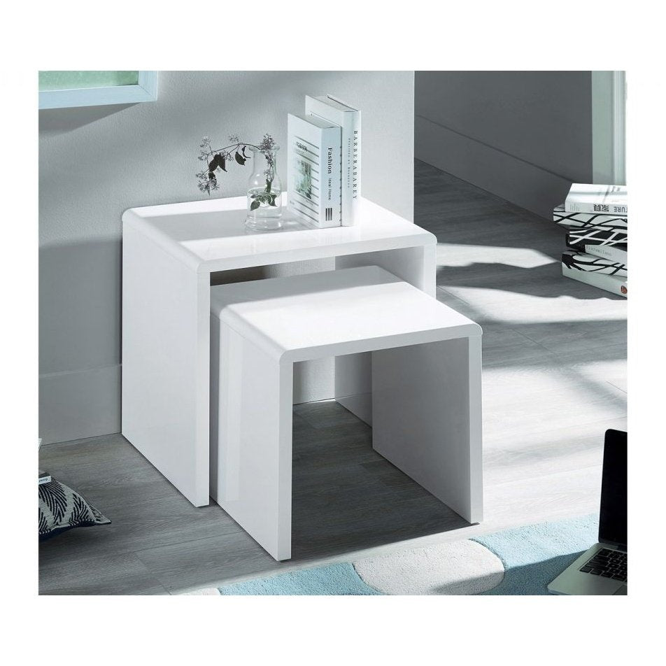Manhattan High Gloss Nest of Tables