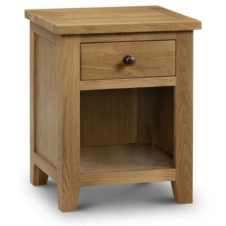 Marlborough Oak 1 Drawer Bedside