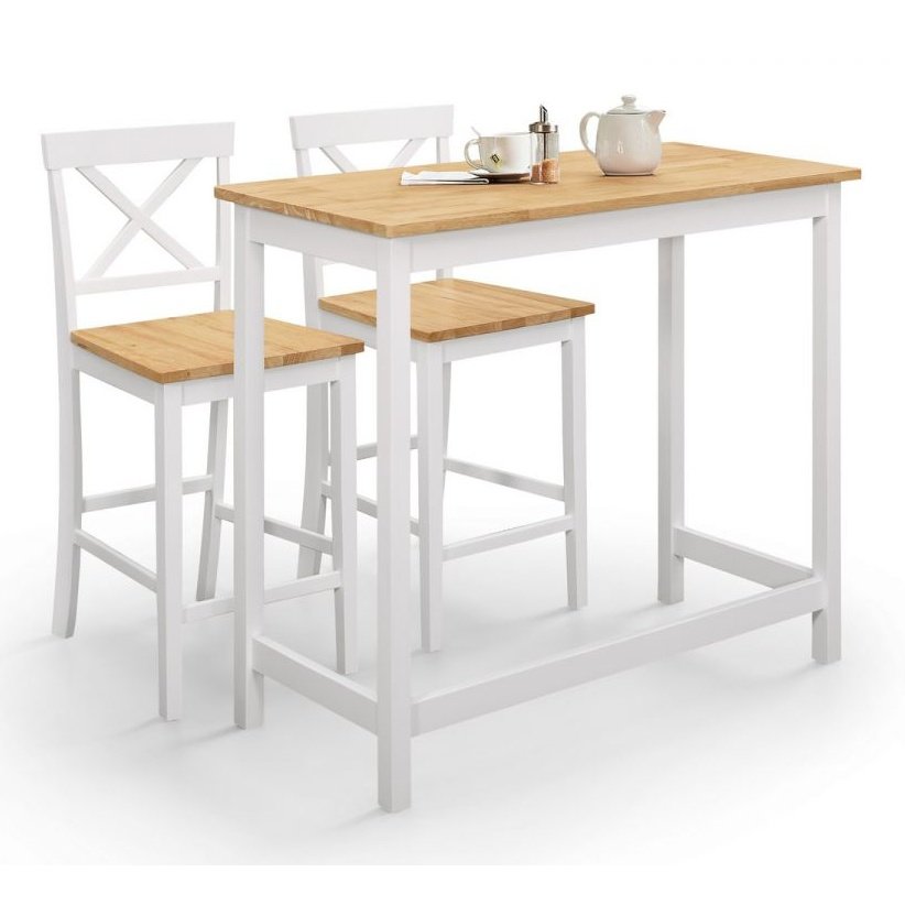 Marlow Bar Set - Oak & Ivory