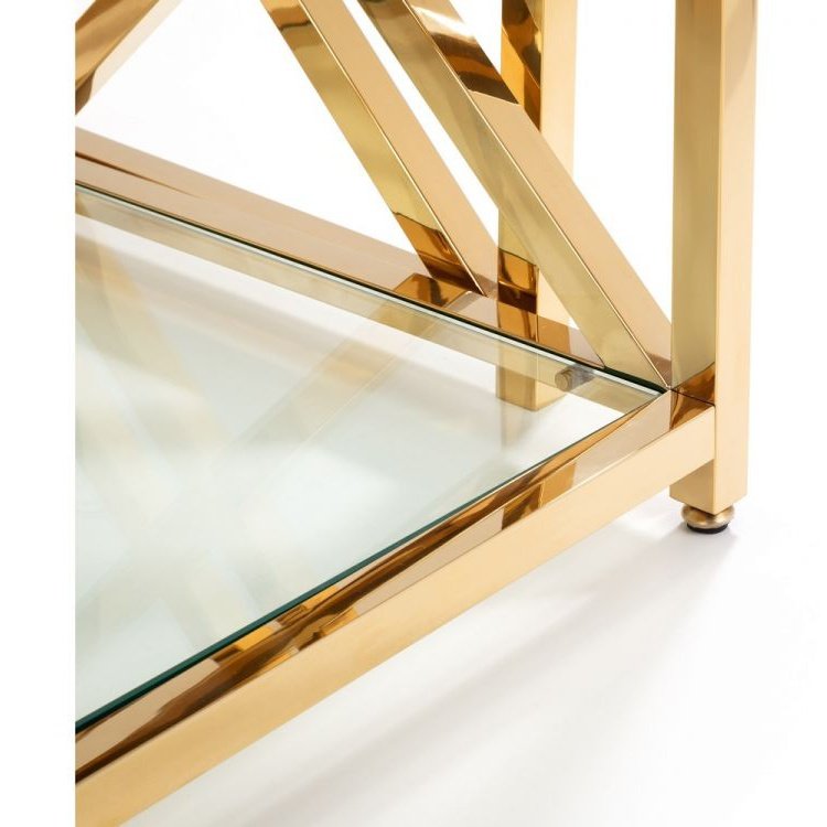 Miami Nest of Tables - Gold