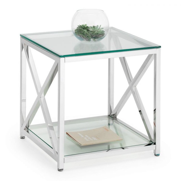 Miami Lamp Table - Silver