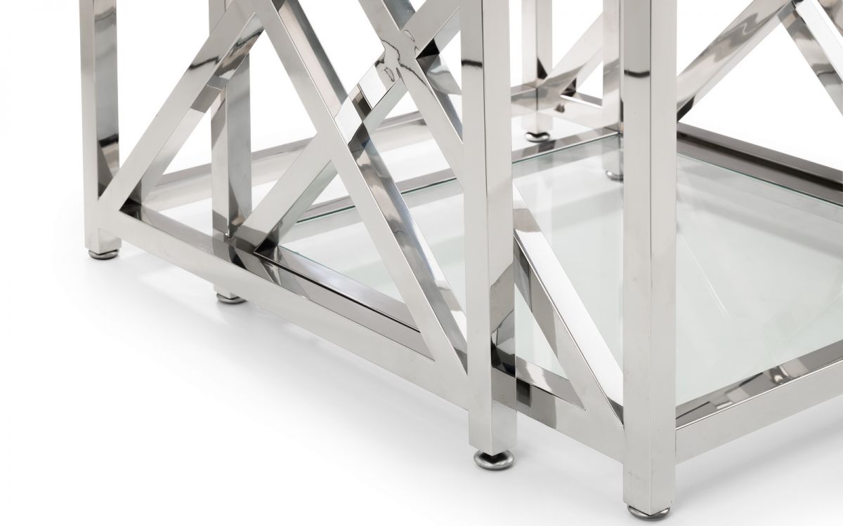 Miami Nest of Tables - Silver