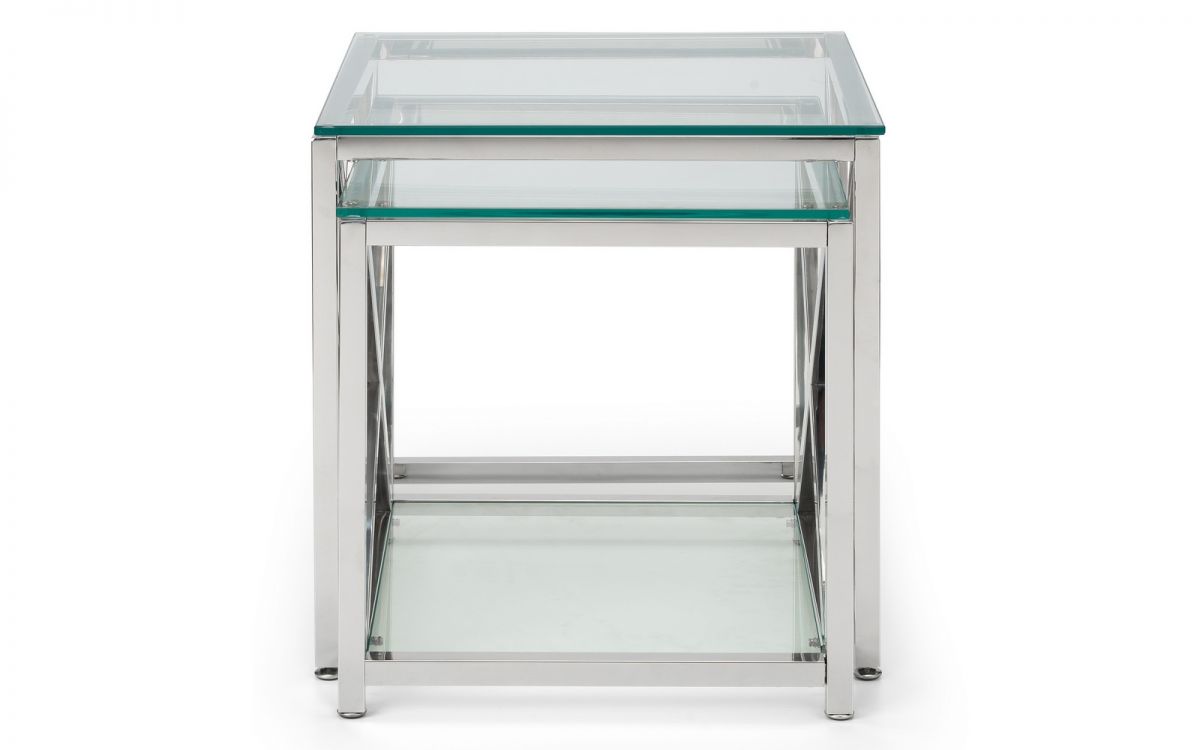Miami Nest of Tables - Silver