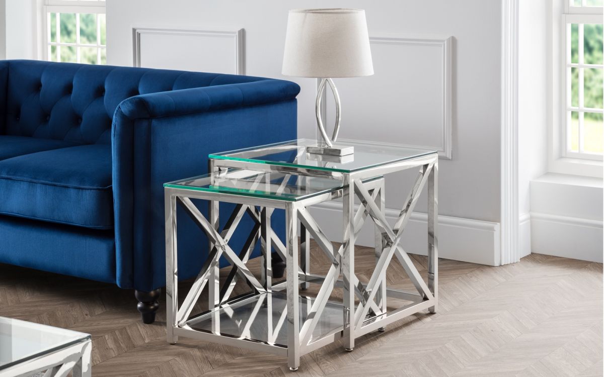 Miami Nest of Tables - Silver