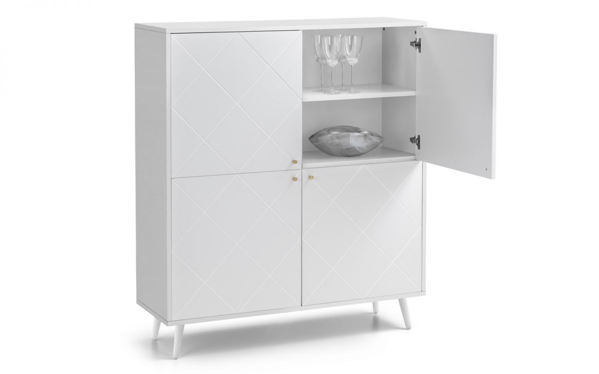 Moritz 4 Door Cabinet - White