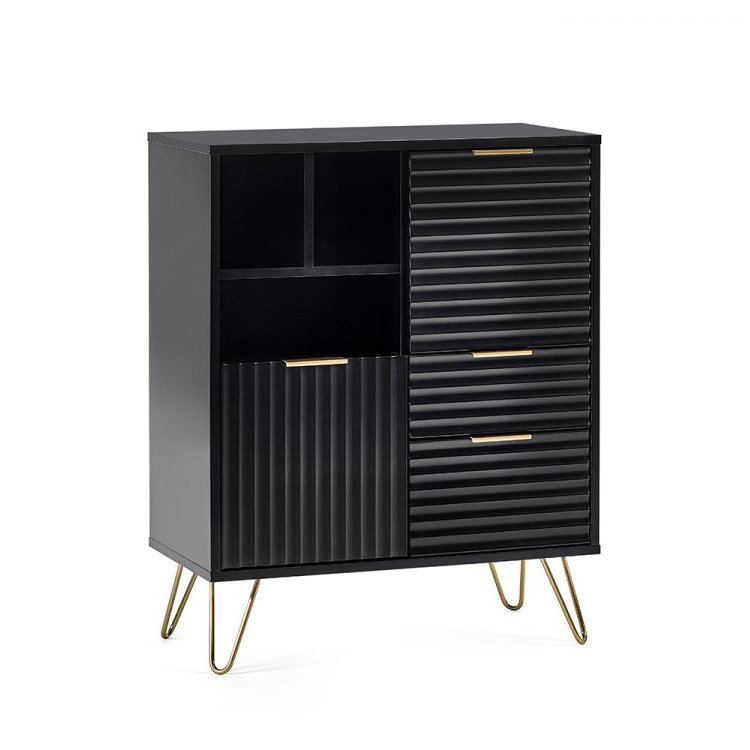 Murano 2 Door 2 Drawer Sideboard - Matte Black
