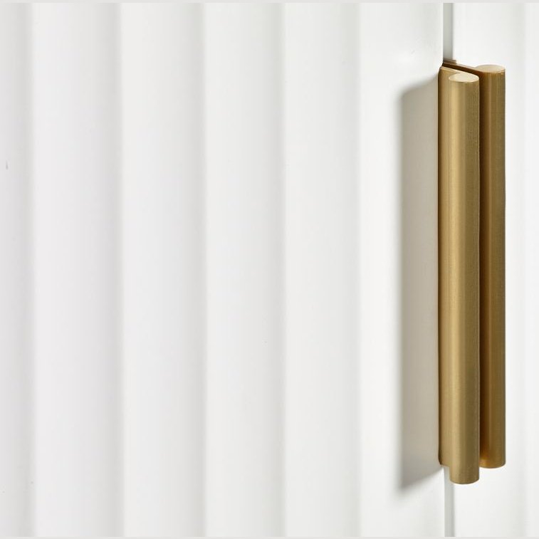 Murano 2 Door 1 Drawer Wardrobe - Matte White