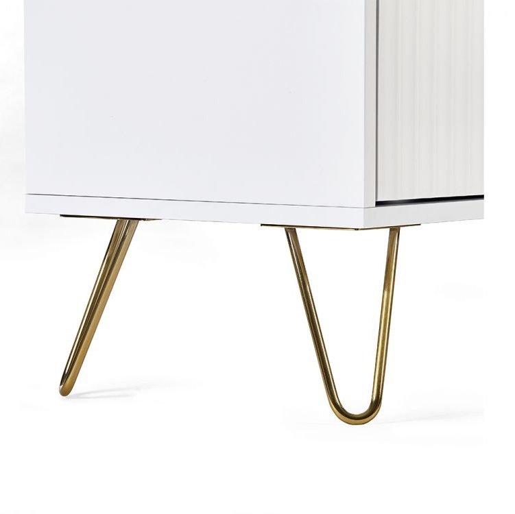 Murano 2 Door 1 Drawer Wardrobe - Matte White