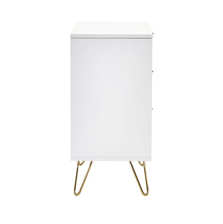 Murano 3 Drawer Chest - Matte White