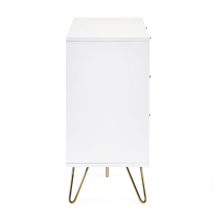 Murano 6 Drawer Chest - Matte White