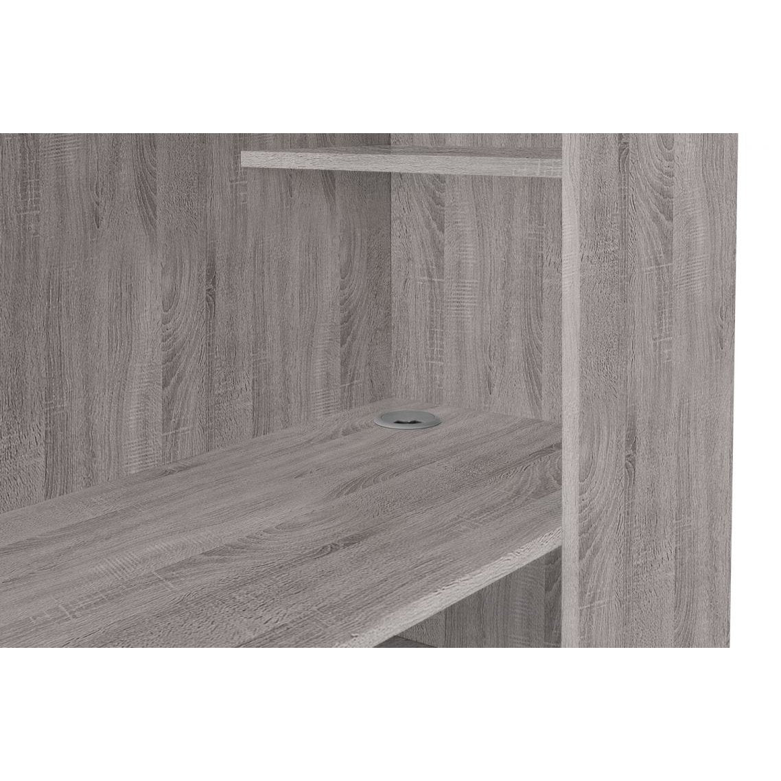 Nebula Gaming Bed with Desk - Grey Oak