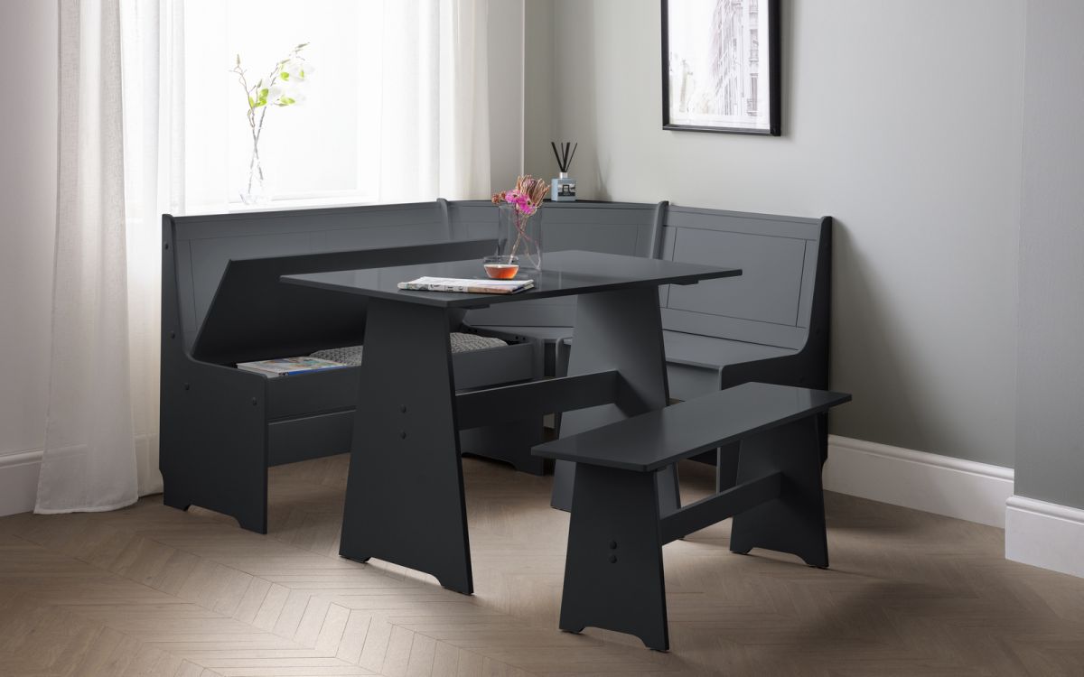 Newport Corner Dining Set - Anthracite