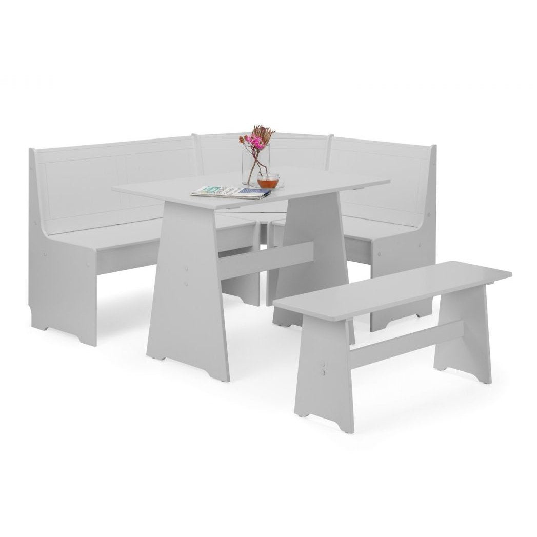 Newport Corner Dining Set - Dove Grey