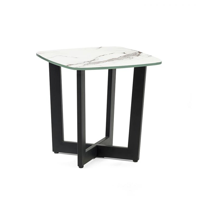 Olympus Lamp Table - White Marble