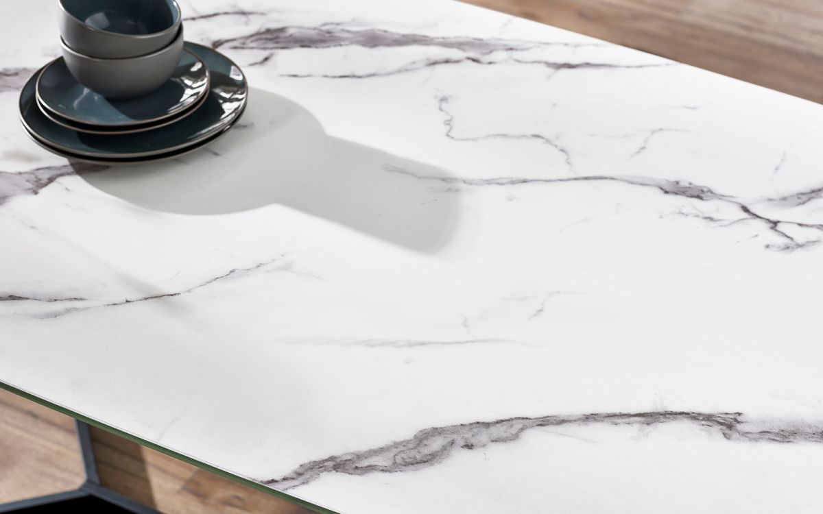 Olympus Dining Table - White Marble