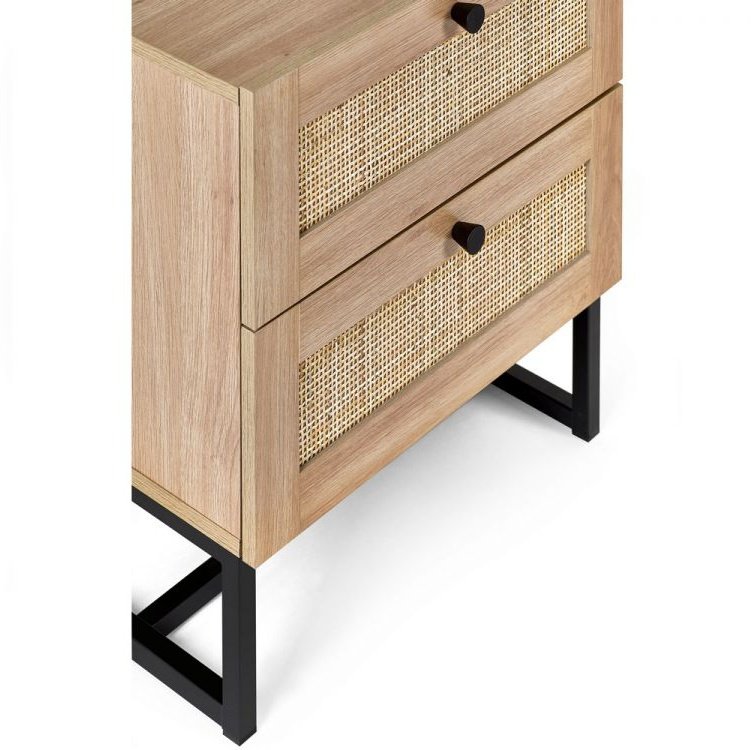 Padstow 2 Drawer Bedside - Oak