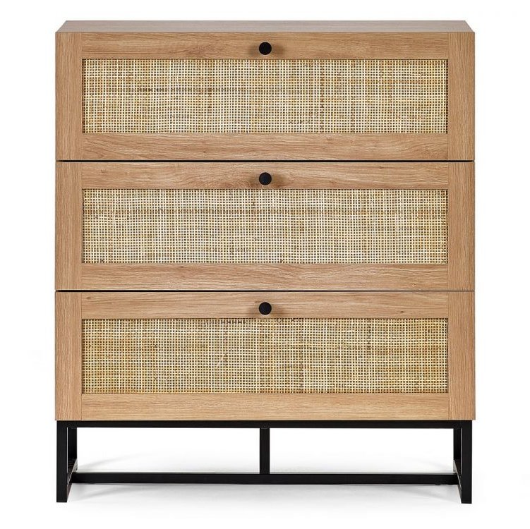 Padstow 3 Drawer Chest - Oak