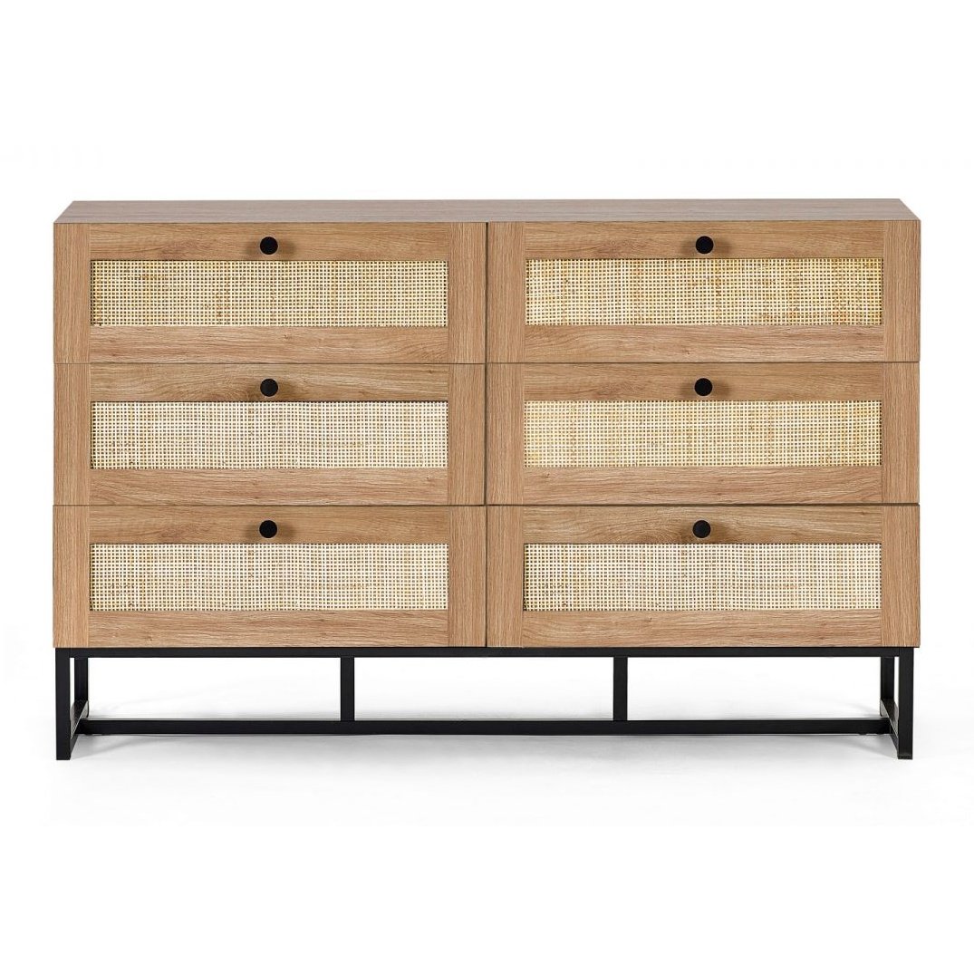 Padstow 6 Drawer Chest - Oak