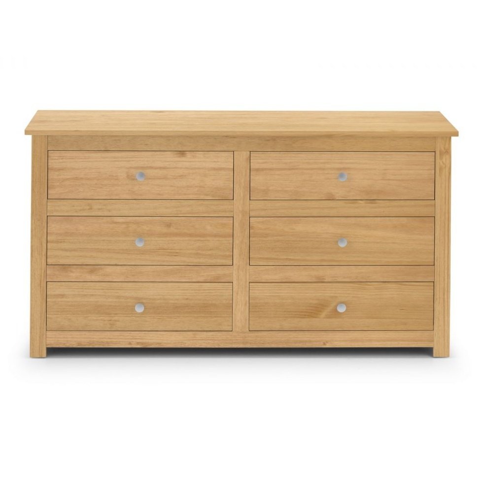 Radley 6 Drawer Chest - Waxed Pine