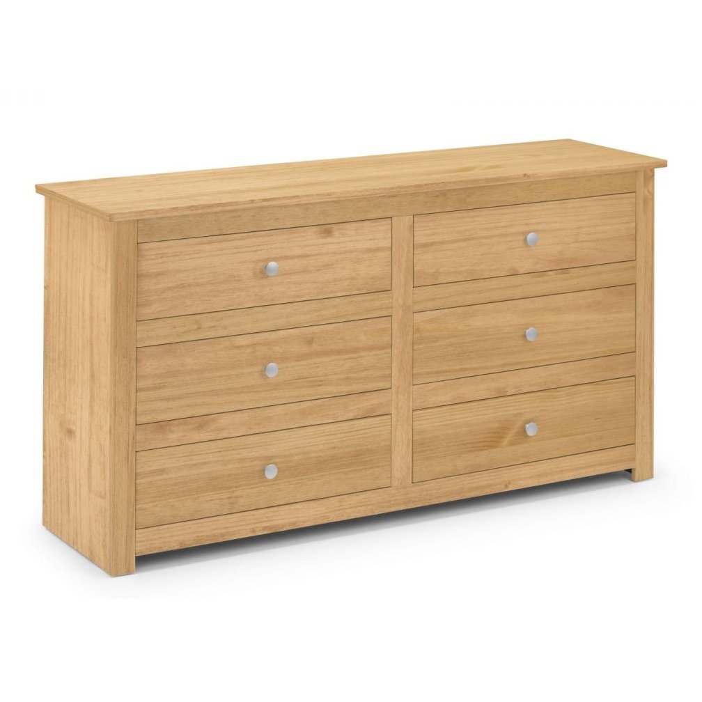 Radley 6 Drawer Chest - Waxed Pine