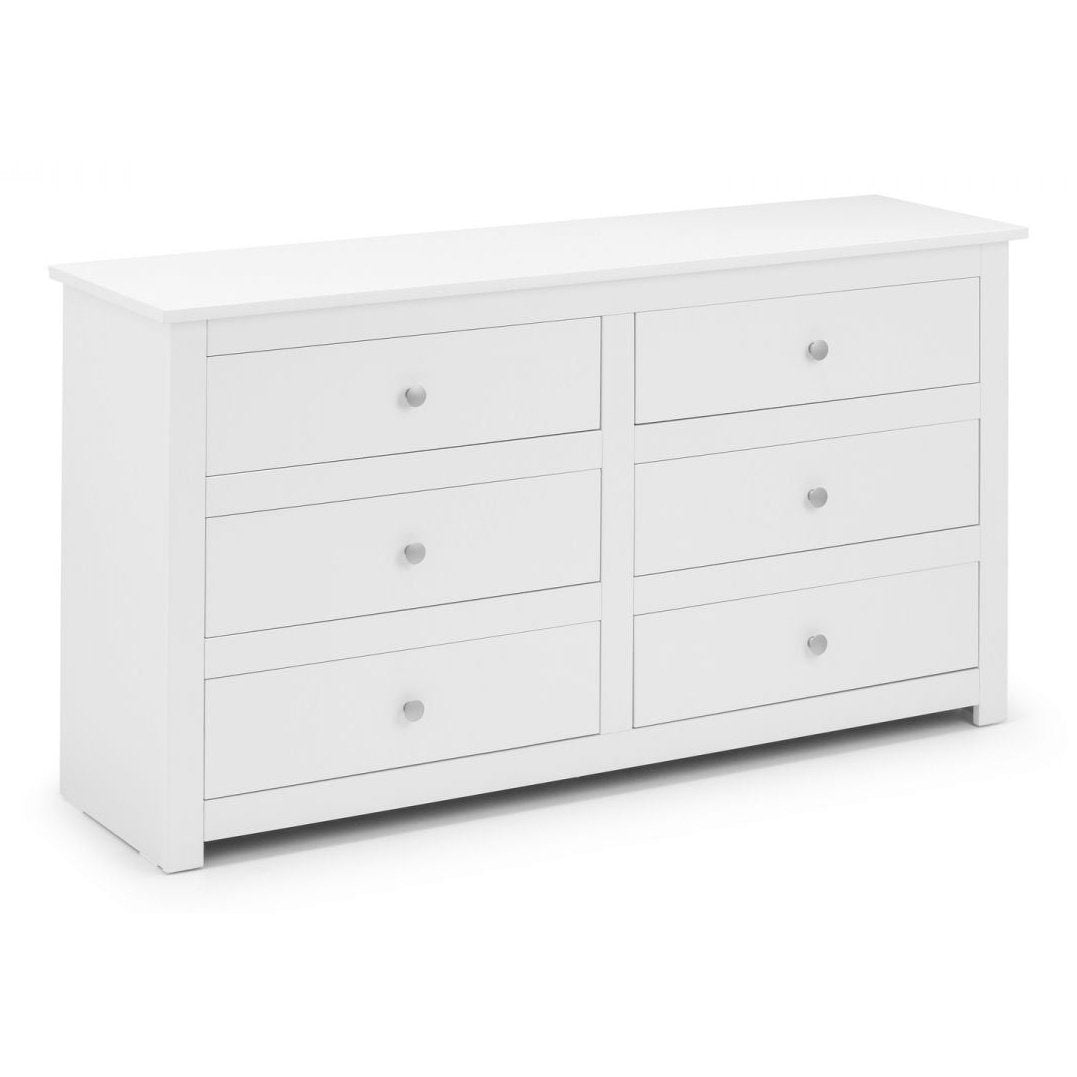Radley 6 Drawer Chest - White