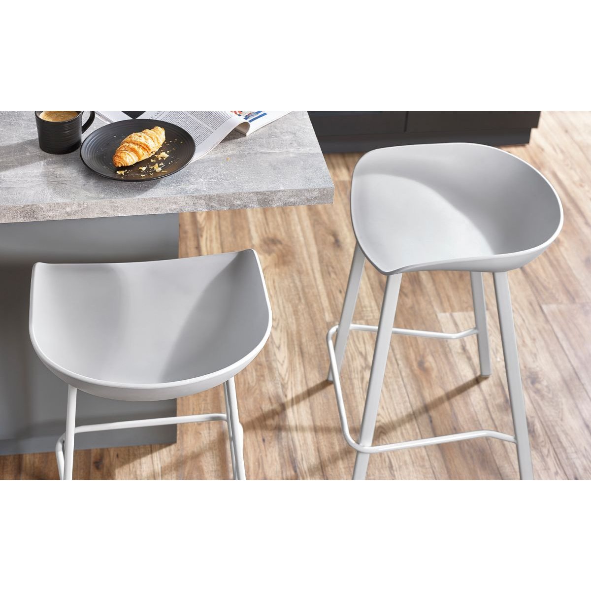 Renzo Bar Stool - Grey