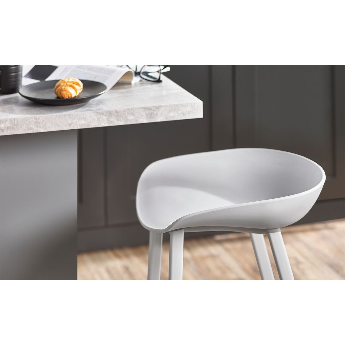 Renzo Bar Stool - Grey
