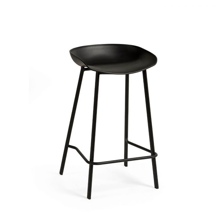 Renzo Bar Stool - Black