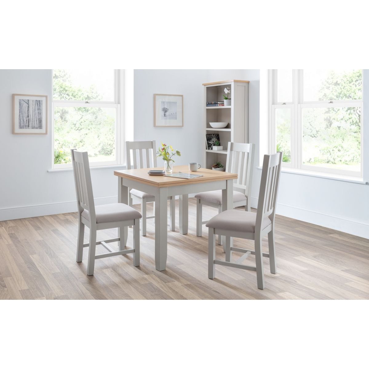 Richmond Flip-top Dining Table - Elephant Grey