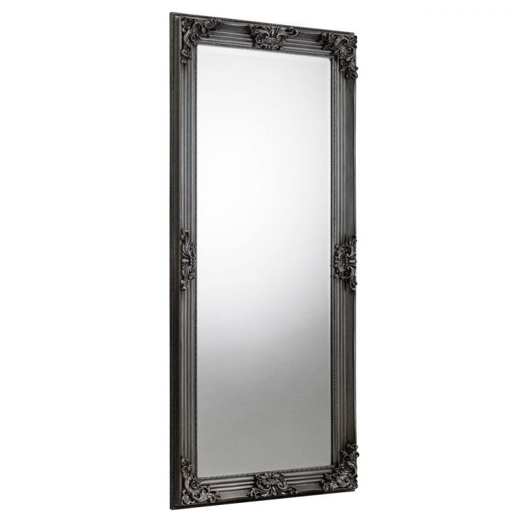 Rococo Pewter Lean-to Dress Mirror