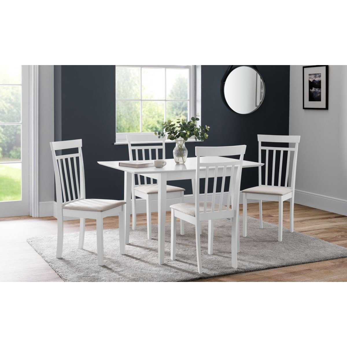 Rufford Extending Dining Table - White