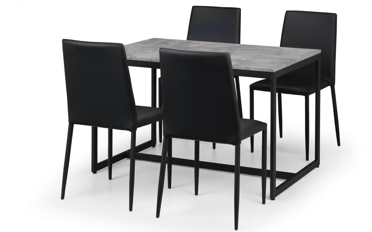 Staten & Jazz Black Dining Set