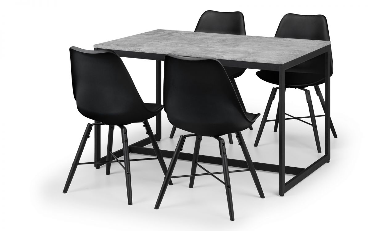 Staten & Kari Black Dining Set