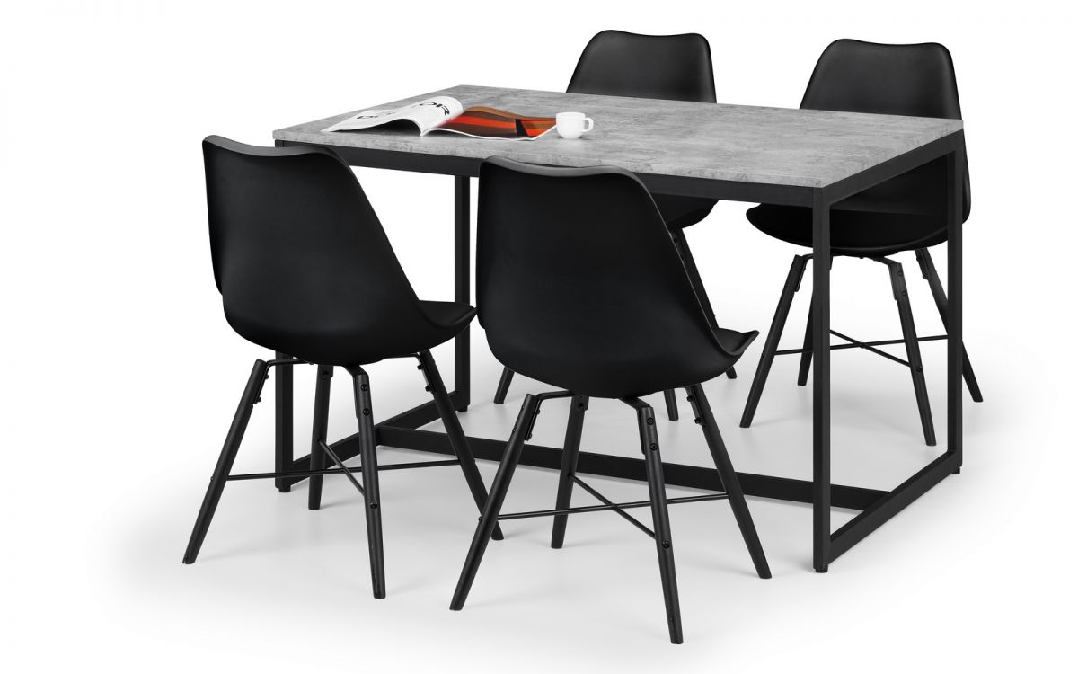 Staten & Kari Black Dining Set