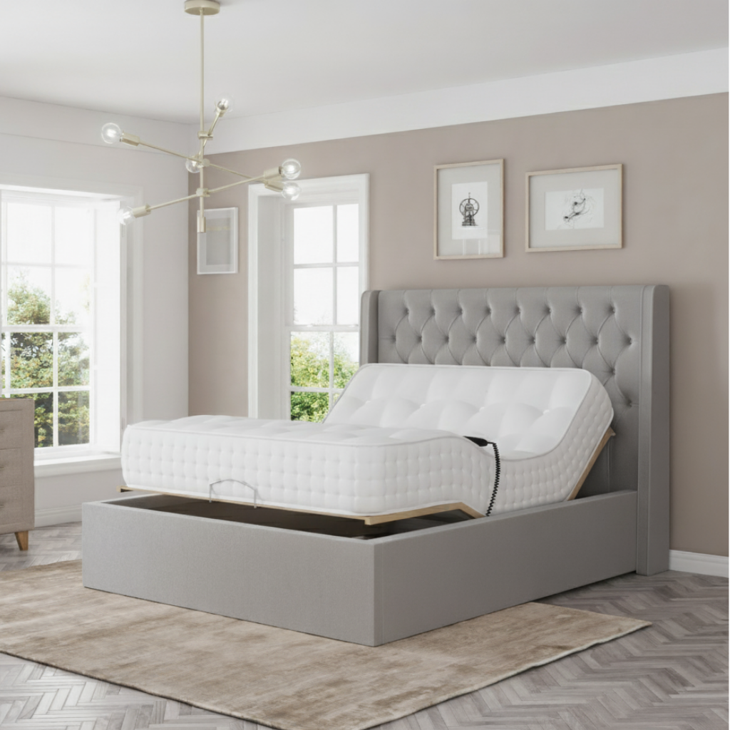 HarmonyLift Luxe 9000 Premium Adjustable Bed with Memory Foam Mattress