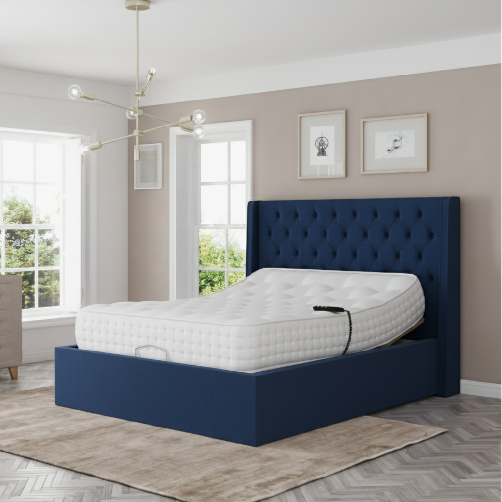 HarmonyLift Luxe 9000 Premium Adjustable Bed with Memory Foam Mattress