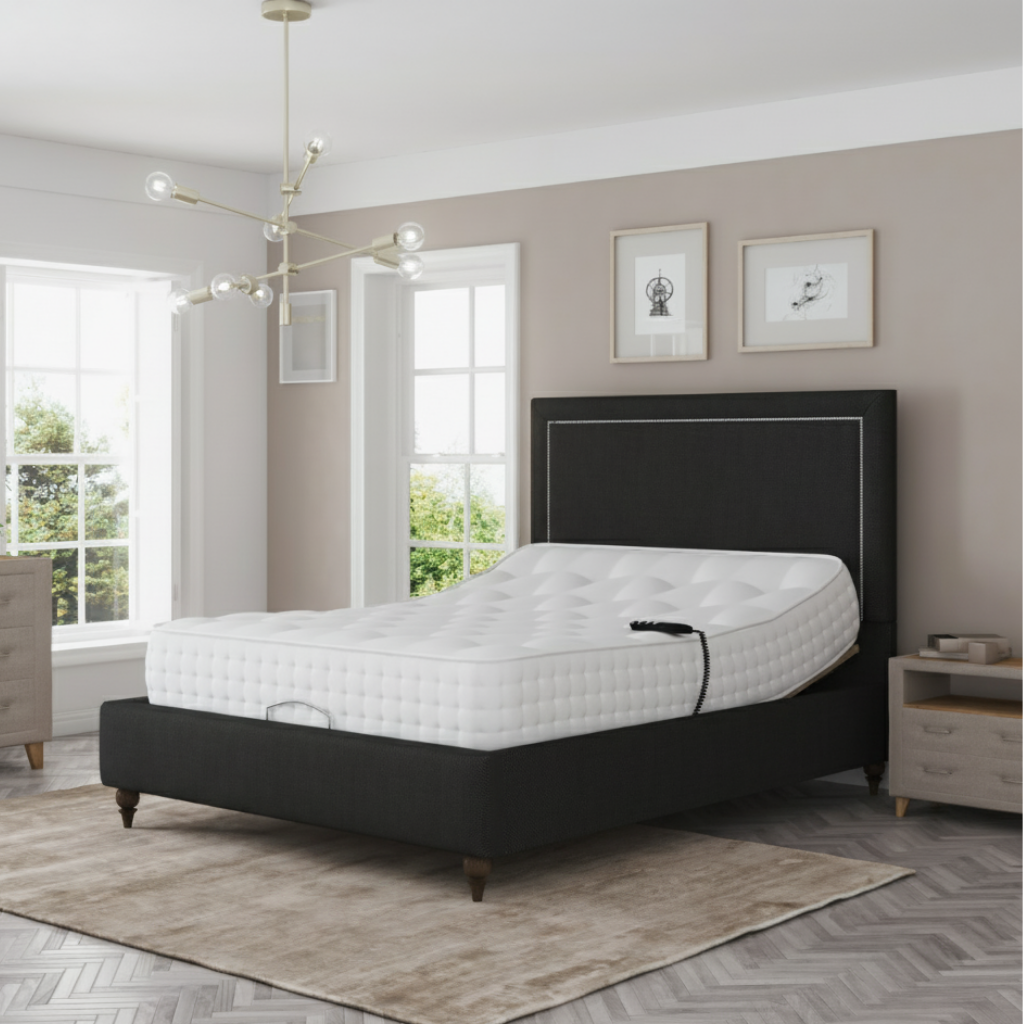 EaseMotion HealthPlus Electric Adjustable Bed Set Memory Gel 1000 Mattress