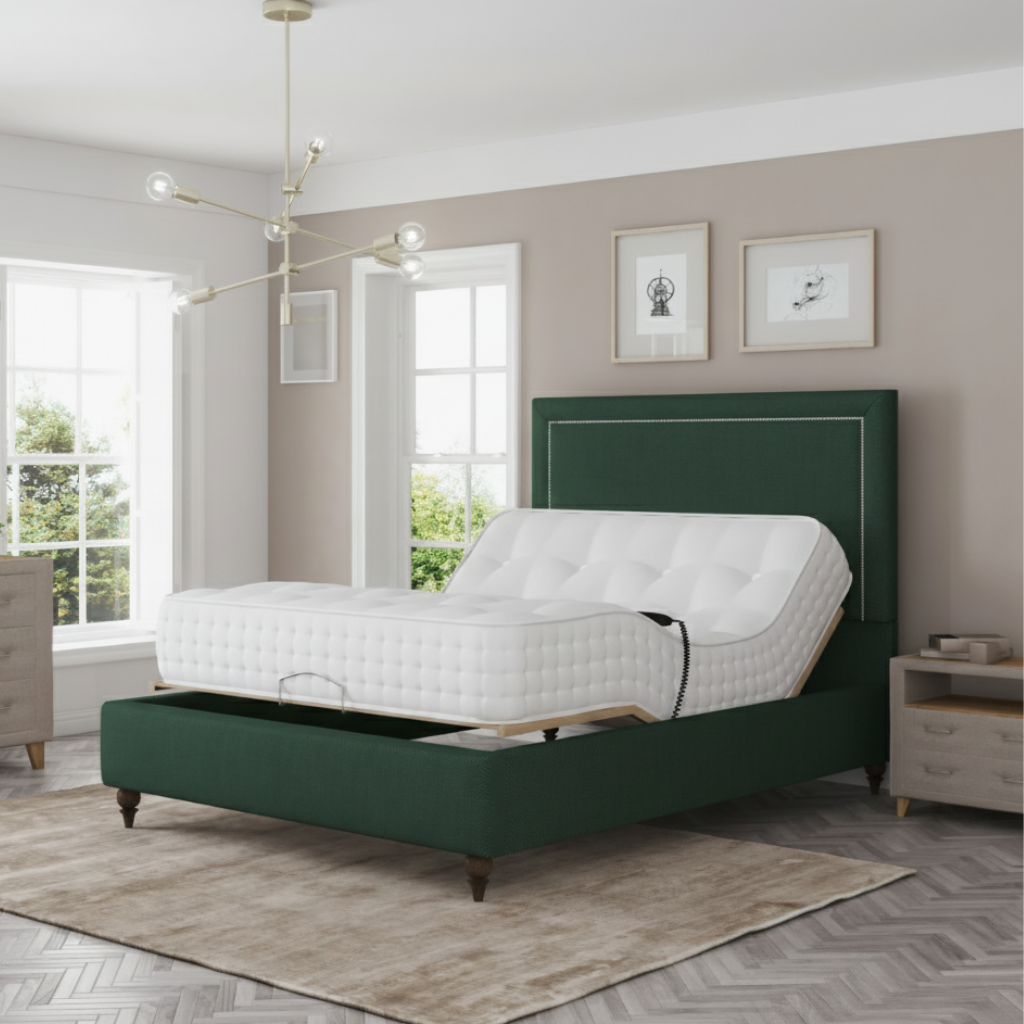 EaseMotion HealthPlus Electric Adjustable Bed Set Memory Gel 1000 Mattress