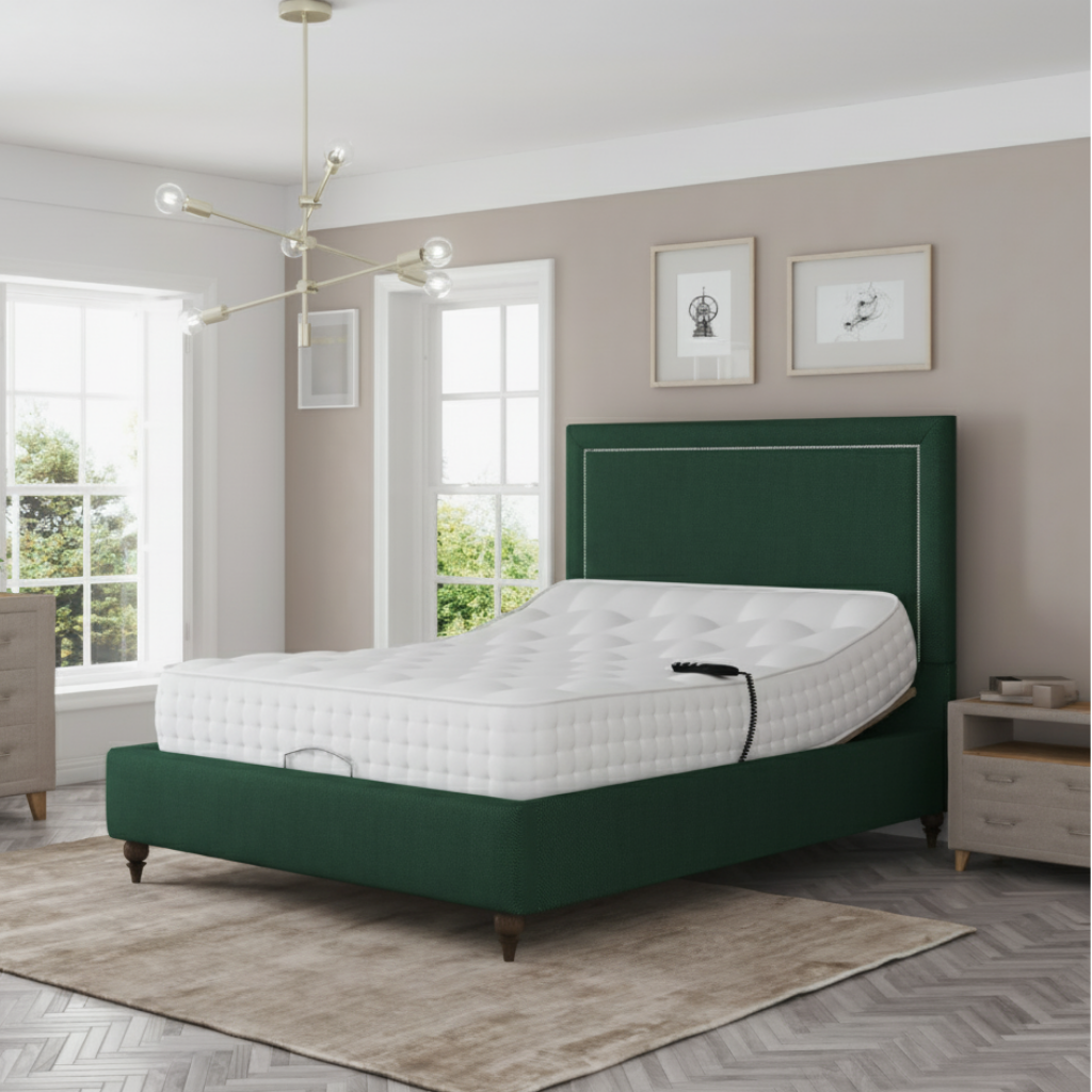 EaseMotion HealthPlus Electric Adjustable Bed Set Memory Gel 1000 Mattress