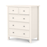 Maine 3+2 Drawer Chest - Surf White
