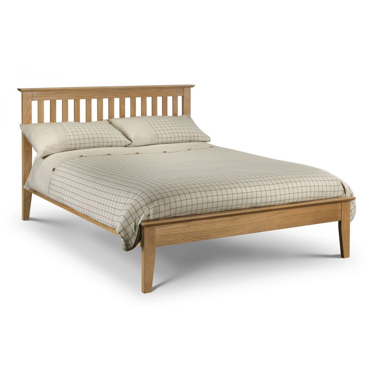 Salerno Shaker Bed - Solid Oak