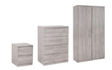 Jupiter 4 Drawer Chest - Grey Oak