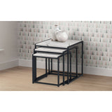 Tribeca Nest of Tables - White Marble