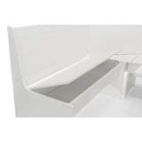 Newport Corner Dining Set - Surf White