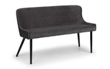 Como & Luxe Grey Dining Set (2 Chairs & Bench)