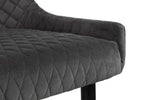 Como & Luxe Grey Dining Set (2 Chairs & Bench)