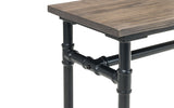 Carnegie Dining Table, Bench & 2 Luxe Grey Chairs