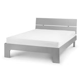 Manhattan High Gloss Bed - Grey