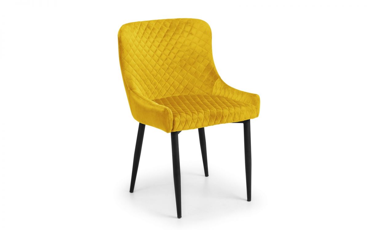 Berwick Dining Table, Luxe Low Mustard Bench & 4 Luxe Mustard Chairs